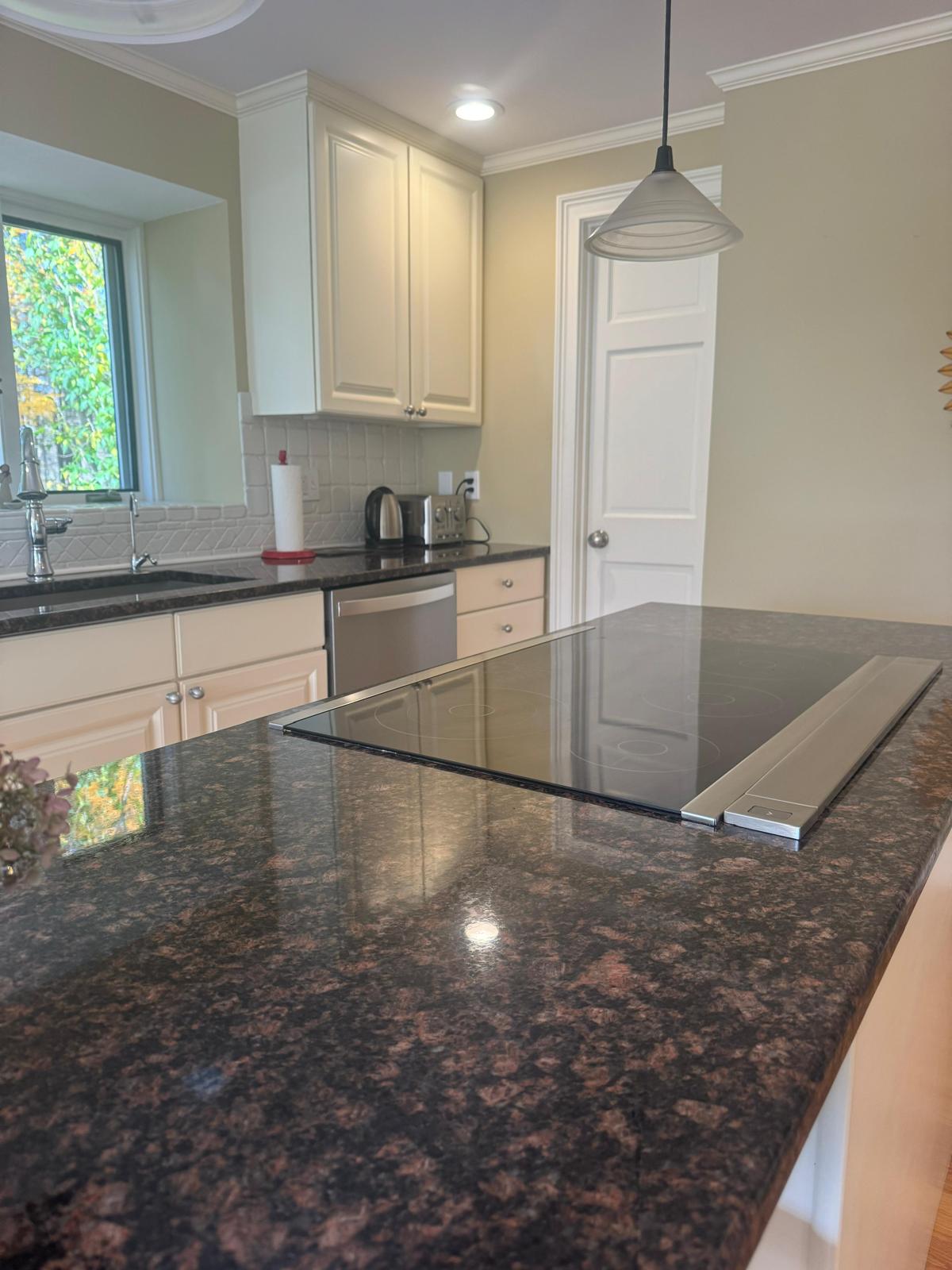 Bathroom after renovation dust cleaning
