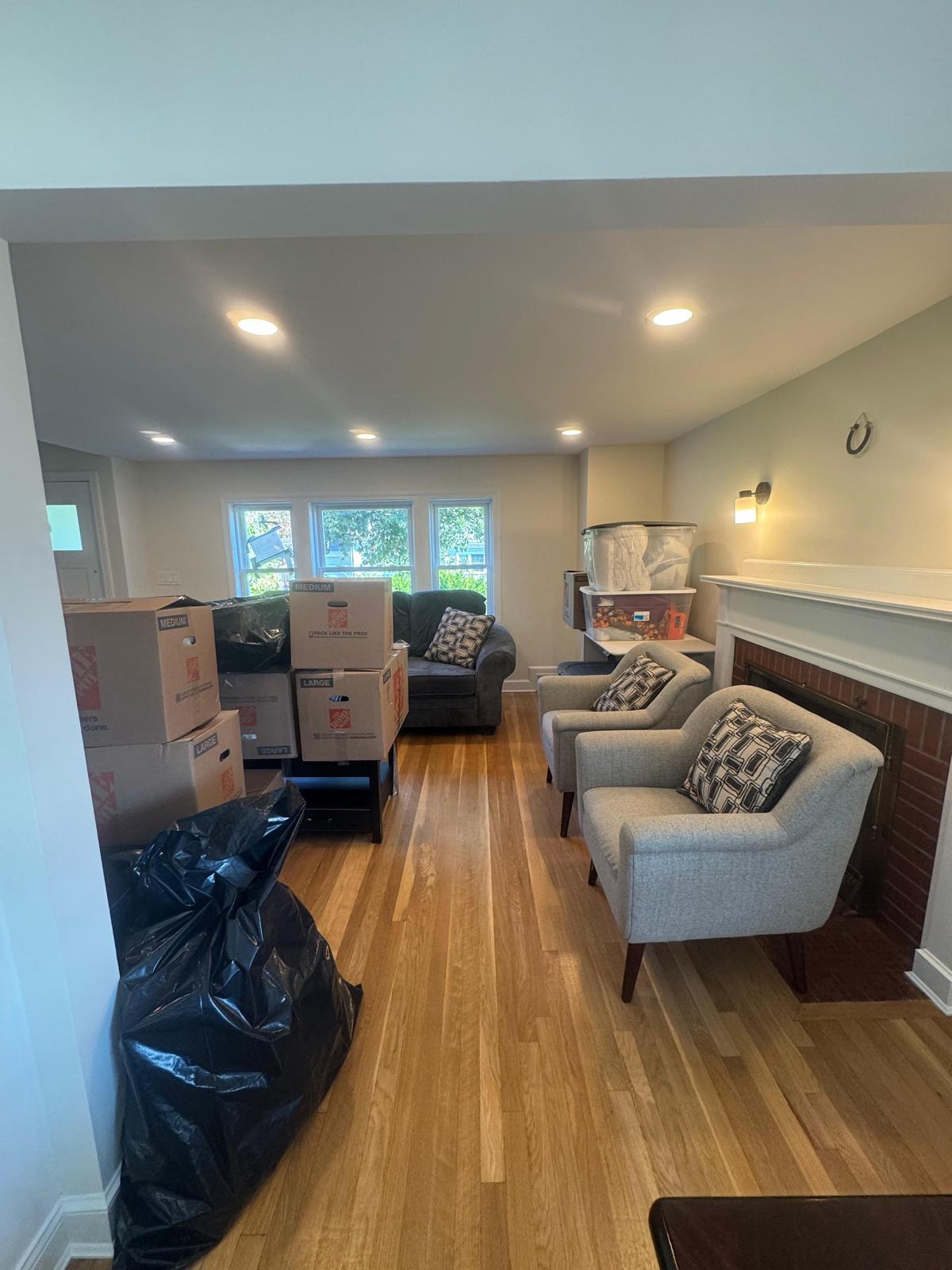 Bathroom after renovation dust cleaning