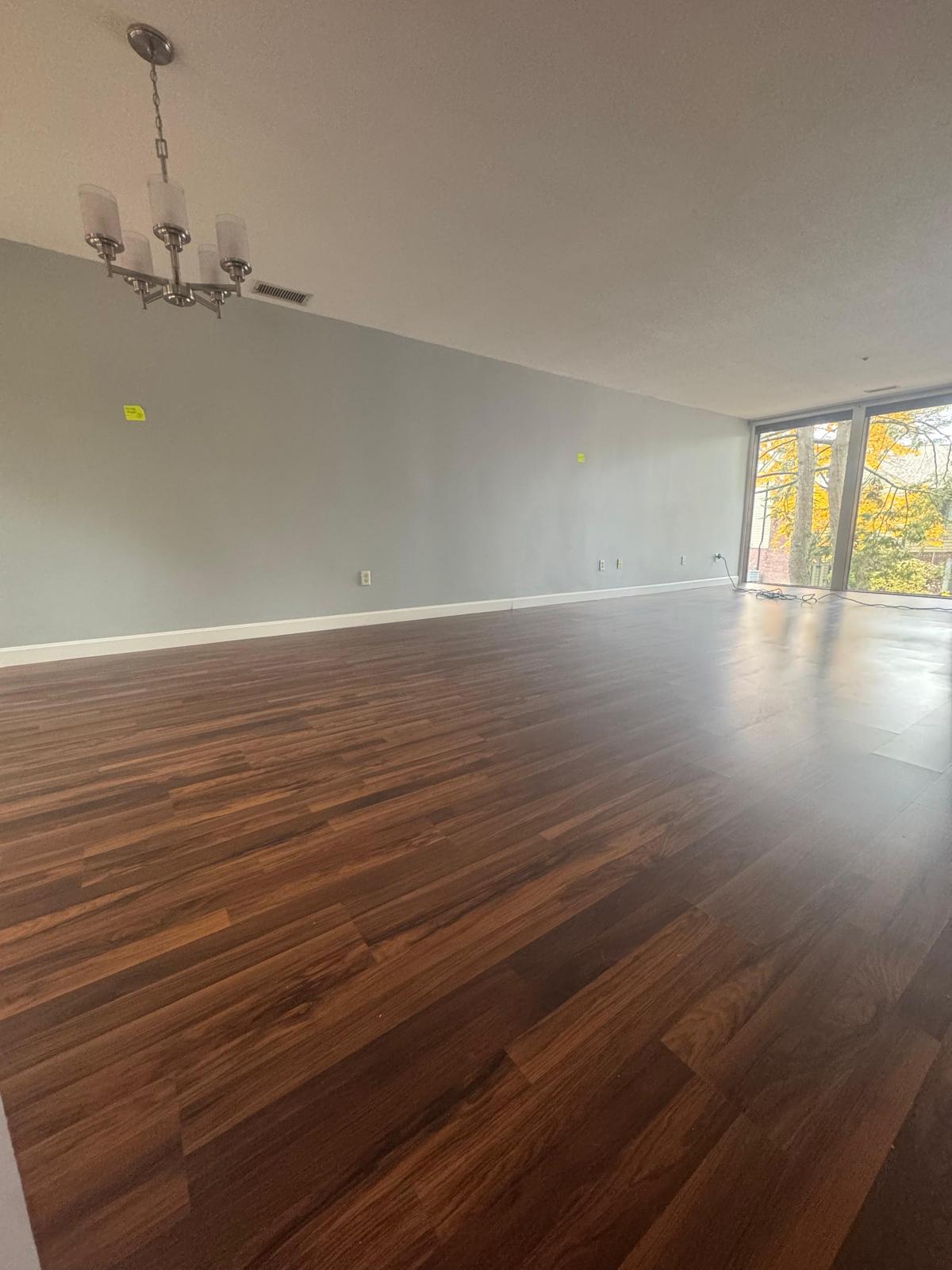 Bathroom after renovation dust cleaning