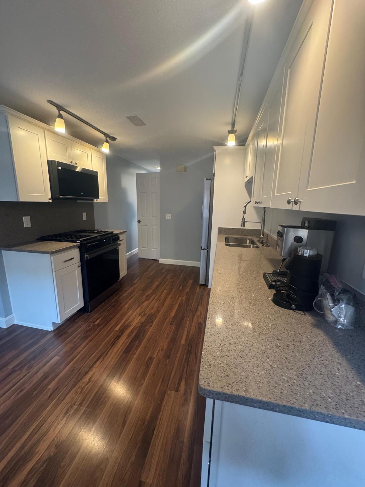 Bathroom after renovation dust cleaning