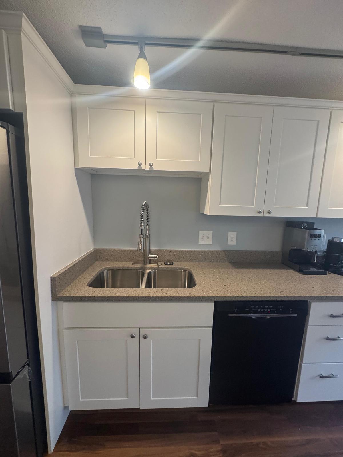 Bathroom after renovation dust cleaning